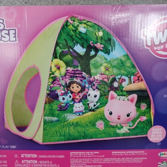 Tent Gabby's Dollhouse Kids Fun Activity Toy Pop Up Tent - Picture 5 of 6